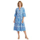 Robe Volants Baroque Cobalt