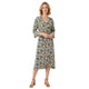 Robe portefeuille fleurie