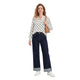 Goodies Wide Leg Jeans met Omslag - Donkerblauw back
