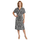 Leaves Blouse Dress Black