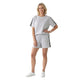 Noor Sportieve Co-ord Set met Shorts Grijs