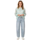Loose Fit Balloon Jeans - Lichtgrijs