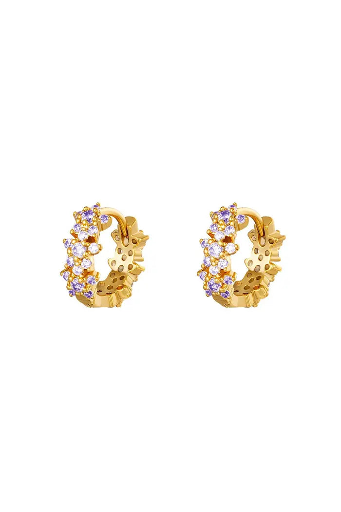 JEWEL || Earring Flower Lila