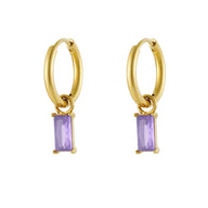 JEWEL || Earrings Bar Purple