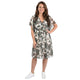 Tencel Floral Dress Olijfgroen – Licht, speels en vrouwelijk