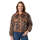 Juul Teddy Bomberjack met Luipaard Print & Leer-look Details