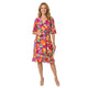 Ruffel Jurk Lelie Fuchsia