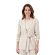 Faye travel gilet en sweater set in kitkleur voor dames