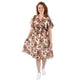 Tencel Floral Dress Roestbruin – Warm, charmant en luchtig