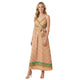 Spaghetti Maxi Dress Print Green