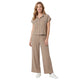Liva Strijkvrije Co-ord Set Taupe