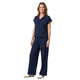 Liva Strijkvrije Co-ord Set Marineblauw