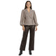 Bruine Blazer met Ceintuur Elegante & Getailleerde Dames Blazer