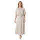 Lila Modal Midi Rok Beige