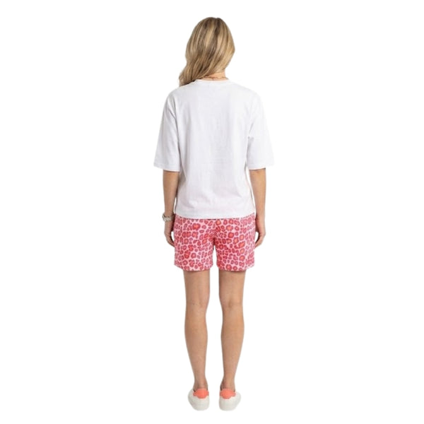 Kyra luipaard co-ord set in fuchsia voor dames - animal print - styling foto