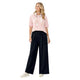 Elegant Wide Leg Pantalon - Zwart