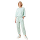 Evi Oversized Co-ord Set met Cropped Ballonbroek Zeegroen
