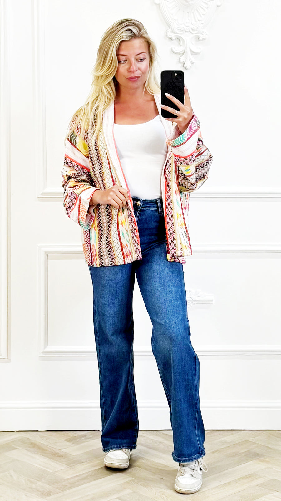 Geweven Katoen Kimono Multi
