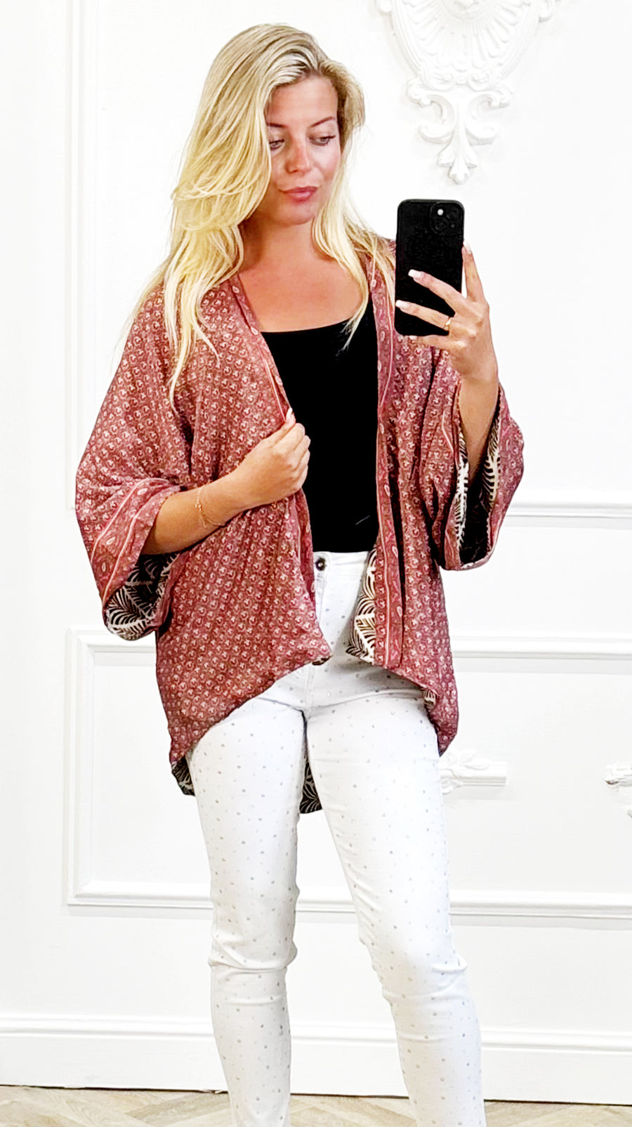 Zijde Kimono Draagbaar 2 Zijden