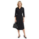Mi Piace Dress with Black Tie Belt