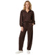 Elegante Balloon Co-ord Set – Comfortabele Brown Lounge Set met Vrouwelijke Mouwen