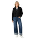 Black Cropped Jacket - Korte Dames Jas met Moderne Pasvorm