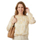 Bloesem Blouse met Lange Mouwen - Geel