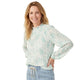 Bloesem Blouse met Lange Mouwen - Mintgroen