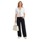 Top met Sjaaldetail - Wit