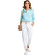 Chino Broek Wit – Comfortabele Stretch Damesbroek Met Riem