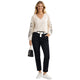 Zwarte Chino Broek Dames – Elegante Stretch Pantalon Met Comfort Fit