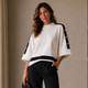 Oversized Trui met Sierknopen - Beige
