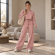 Katoenen Cropped Cargo Set - Oudroze