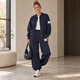 Bomber Set met Ballonbroek - Marineblauw