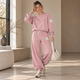 Urban Sweater Set met Ballonbroek - Oudroze