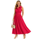 Suus Maxi Blouse Jurk Rood