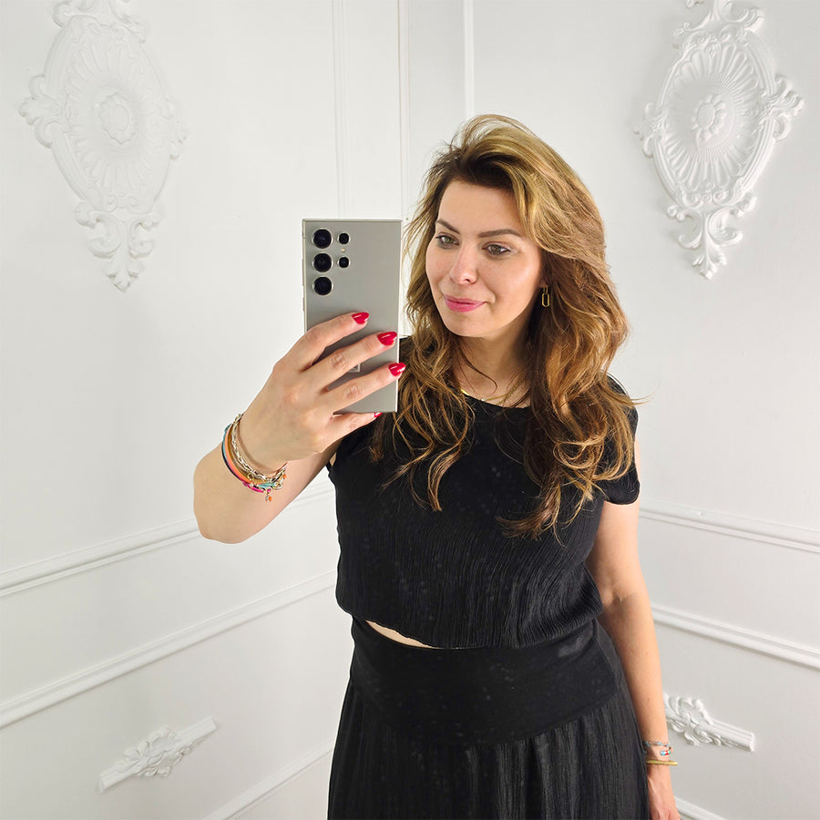 Lurex Set Zwart