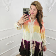 Tie-Dye Jurk Multicolor