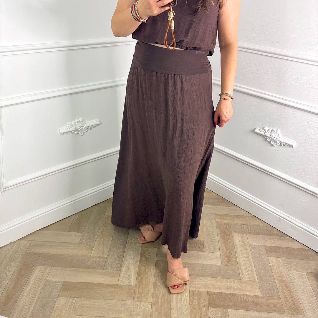 Lurex Set Bruin