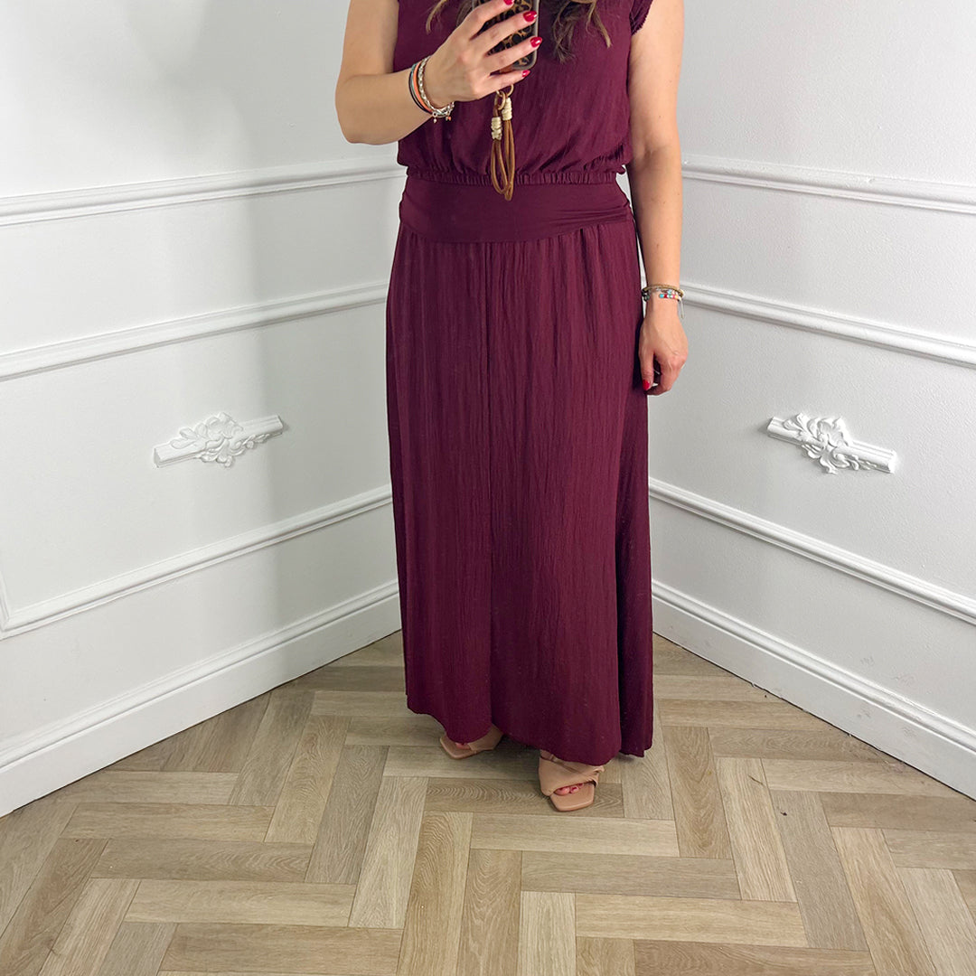 Lurex Set Bordeaux