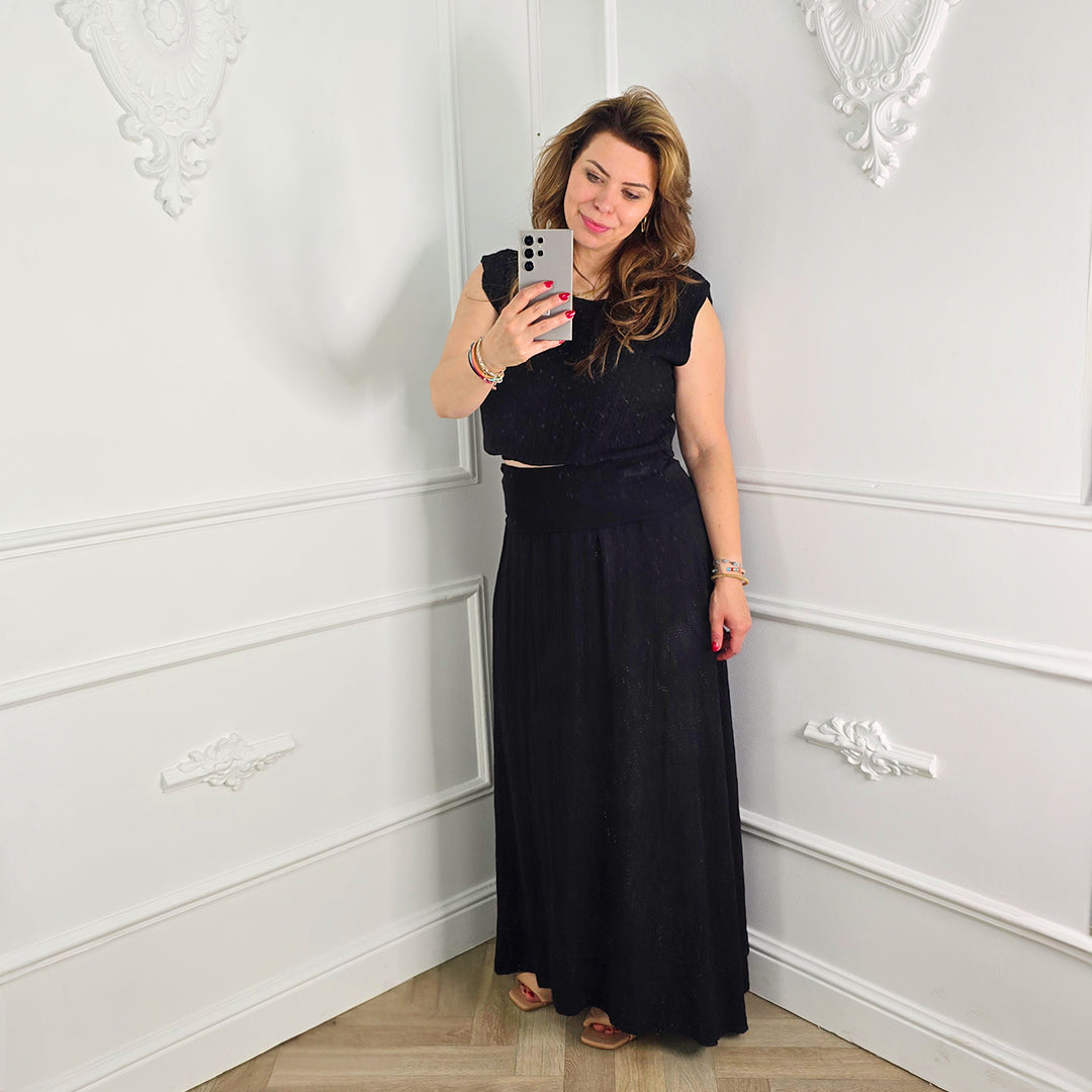 Lurex Set Zwart