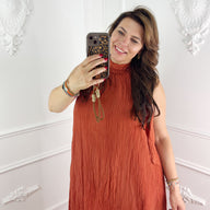 Nola Jurk Terracotta