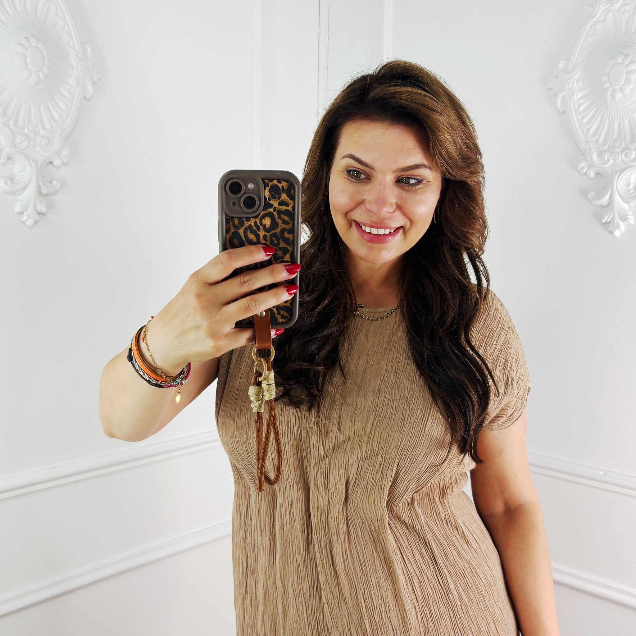 Yuna Jurk Beige