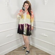 Tie-Dye Jurk Multicolor