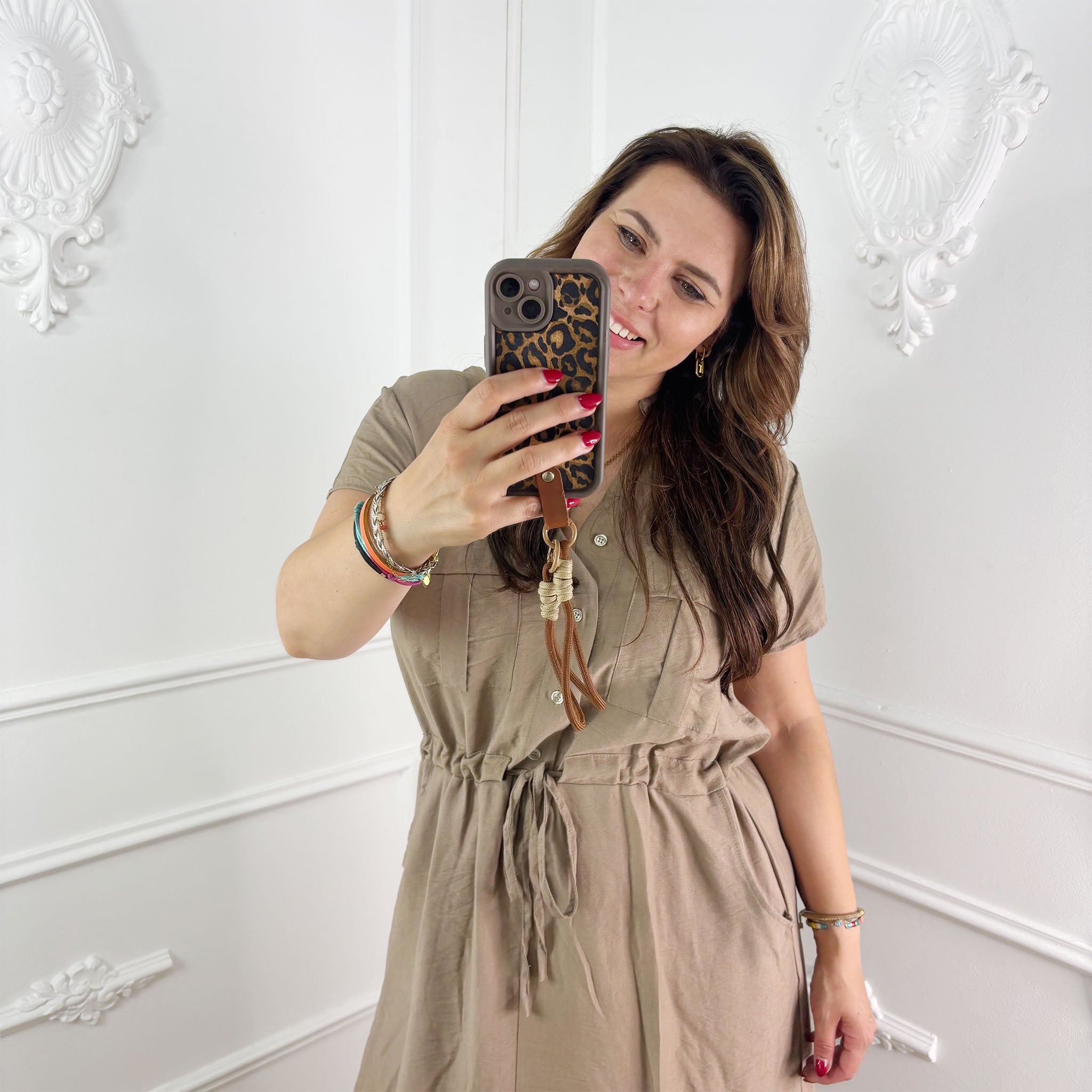 Lina Jurk Beige