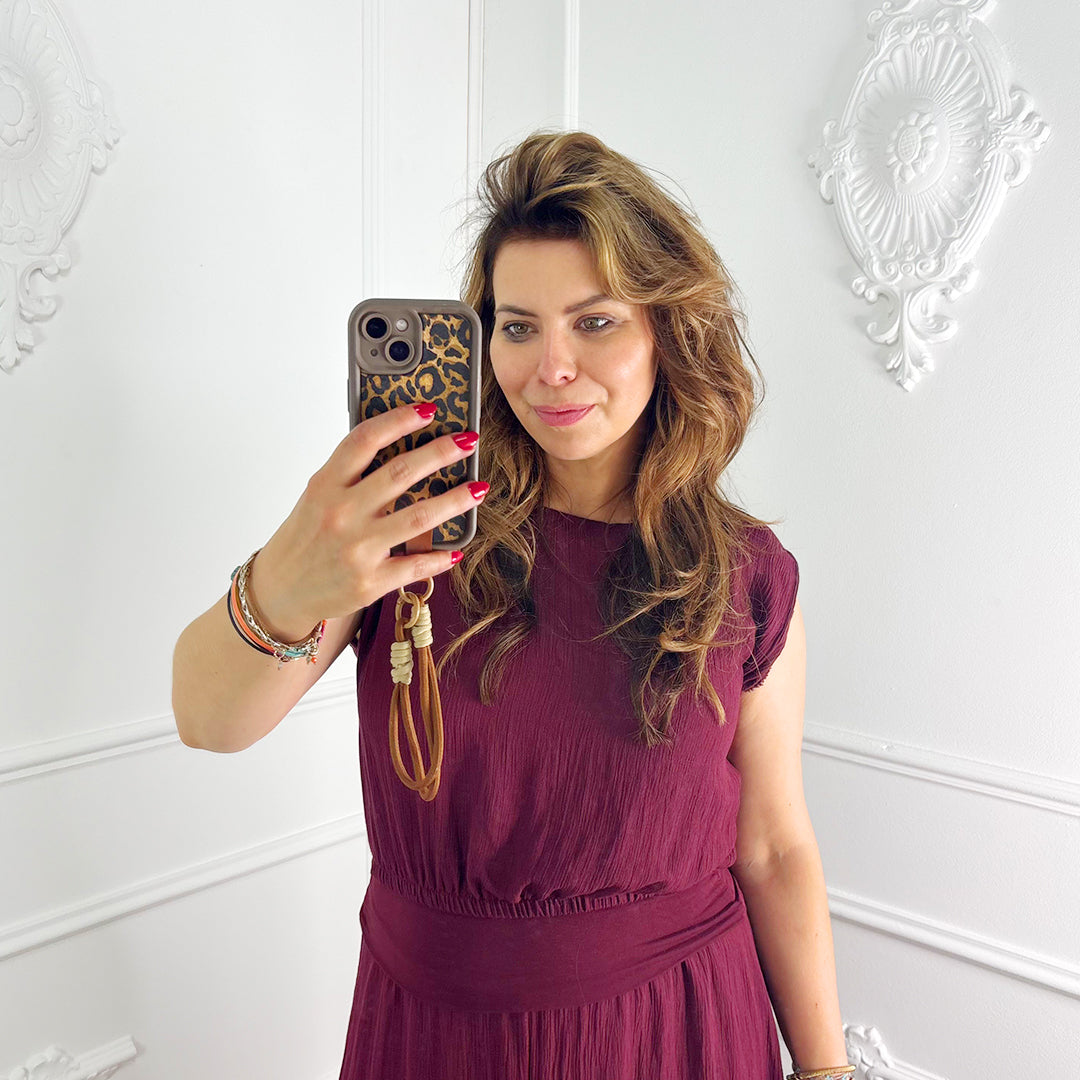 Lurex Set Bordeaux