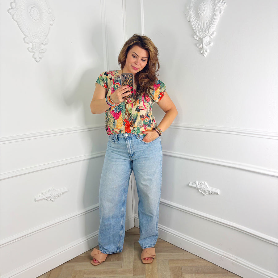 Lurex Vogel Top