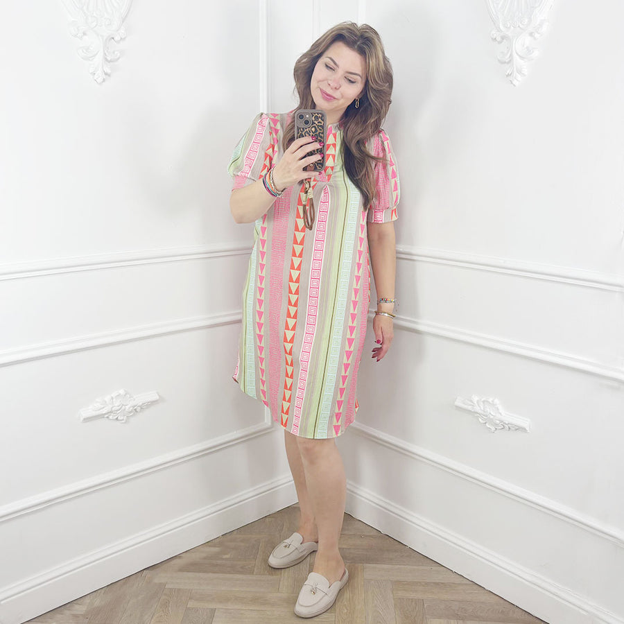 Tunika Jurk Pastel Multicolor