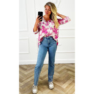Blouse Fleur Fuchsia