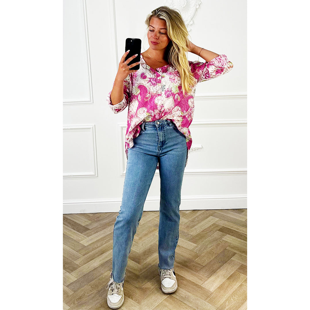 Blouse Fleur Fuchsia